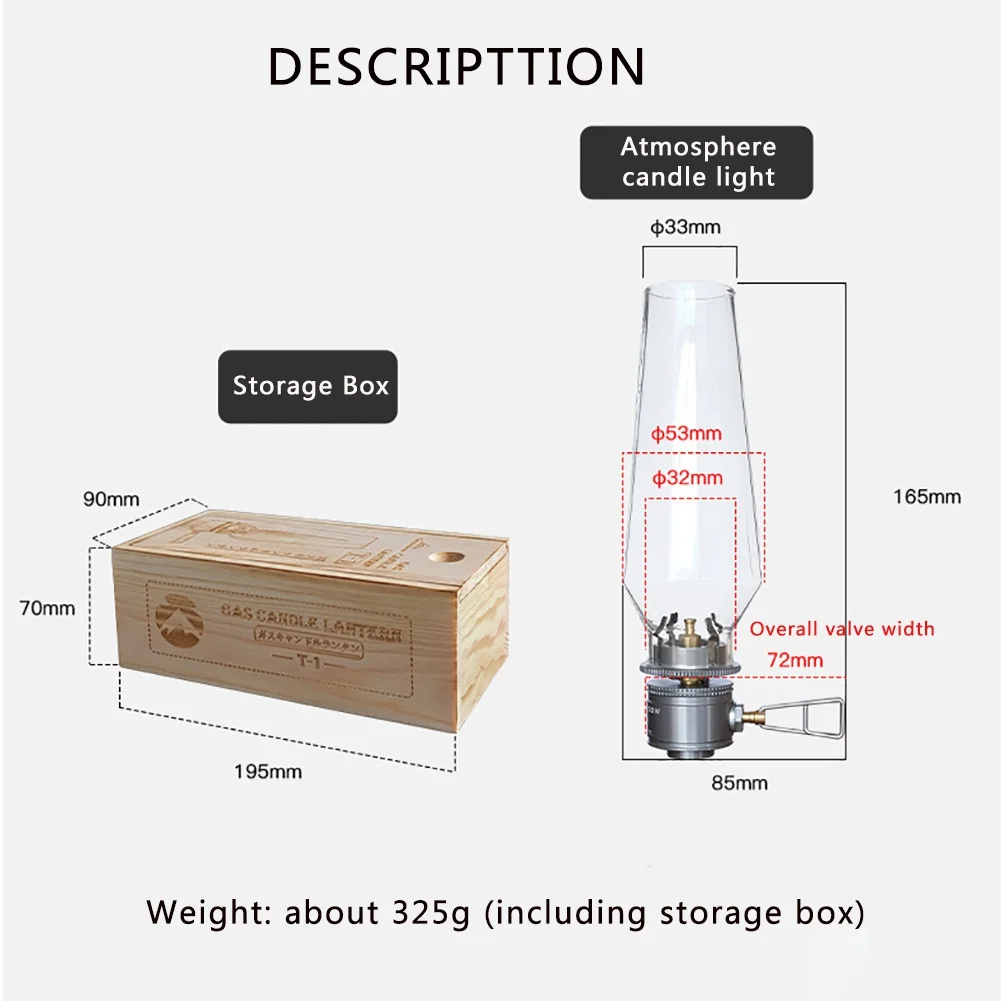 

Practical Gas Coreless Candle Light Sponge Liner Vaporization Tent Vapor Lamp Outdoor Camping Gas Candle Light