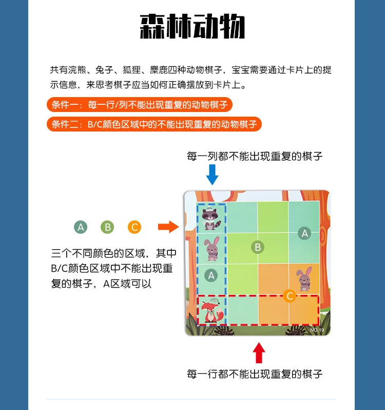 Детская игра Sudoku шахматная доска логическое мышление обучение низкой сложности Цифровая форма животные Sudoku головоломка для детей