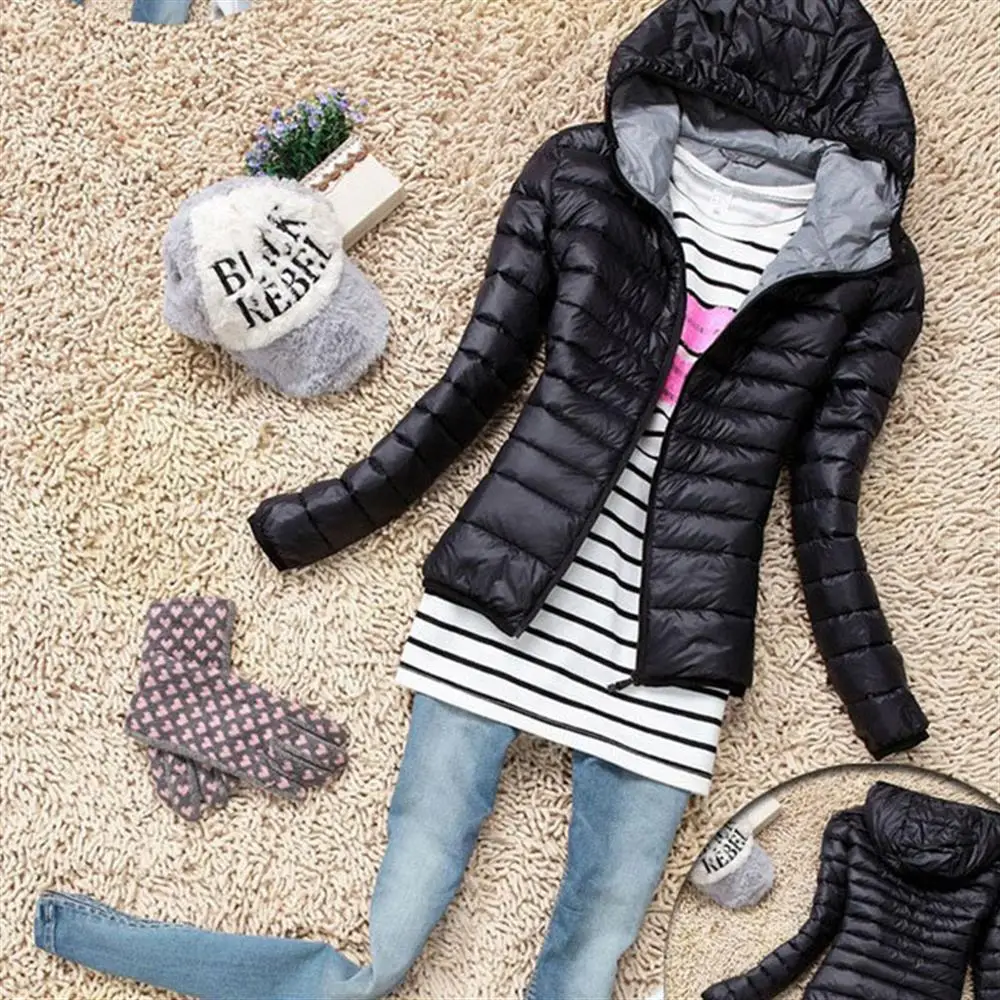 Новинка 2019 зимняя женская куртка осеннее пальто с капюшоном Женская Весенняя