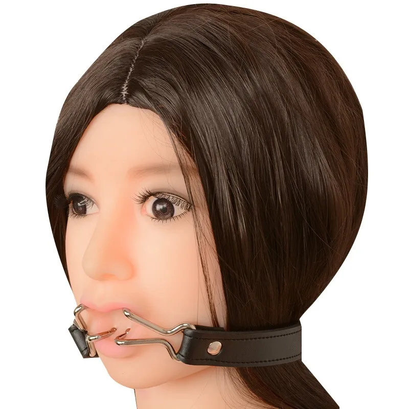 PU Leather Band Open Mouth Bite Gag For Lady Adult Games Pleasure Couples Flirting Sex Products Toys | Красота и здоровье