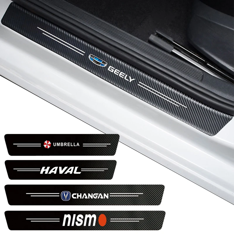 

4pcs Car Door Sill Side Waterproof Sticker Strip for Mitsubishi L200 Lancer 9 10 X Montero Sport Pajero 2 2007 Car Accessories