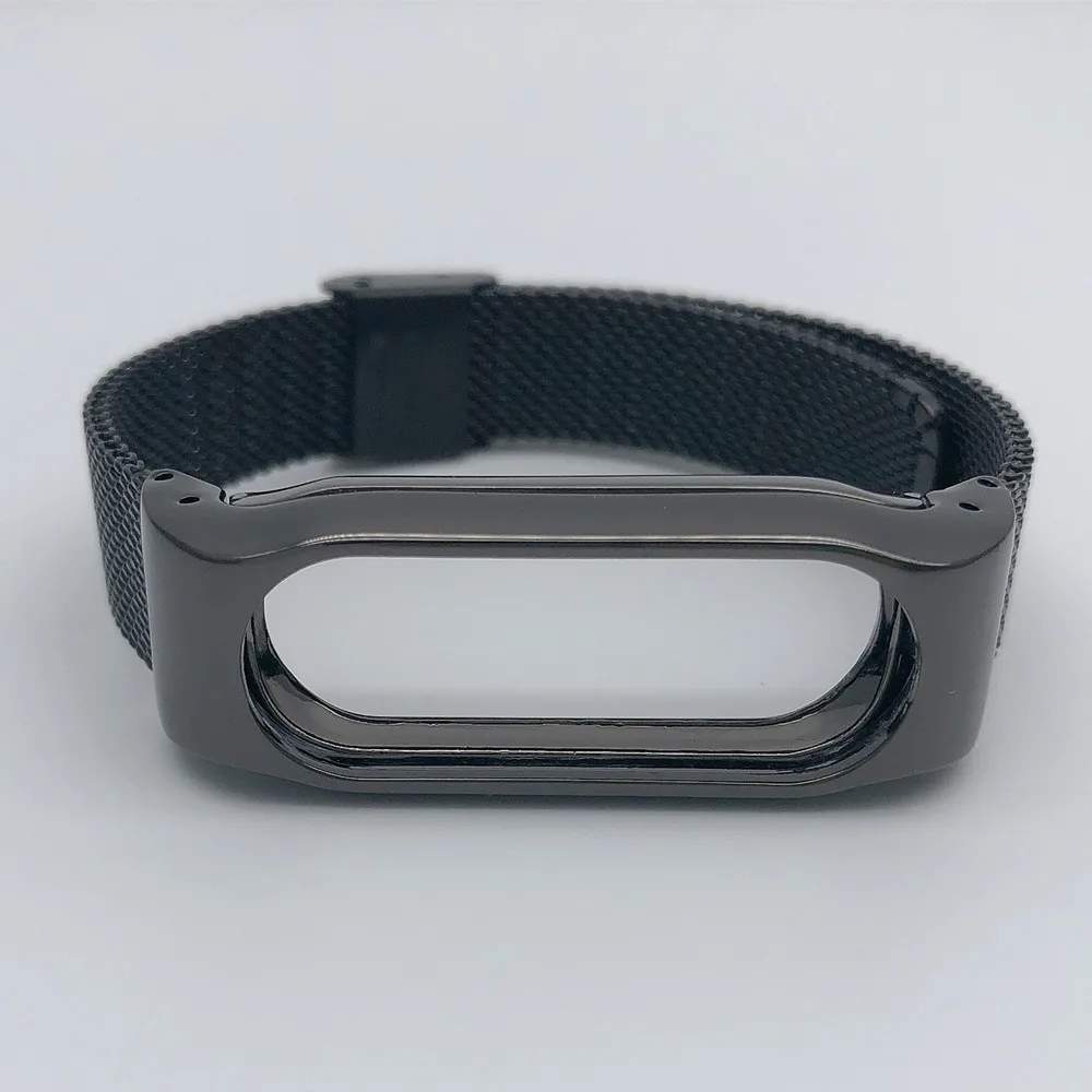 201-GW Black E-ZONE mi Band 2 металлический ремешок для Xiao mi band 2 умный Браслет - Цвет: 201-GW Black