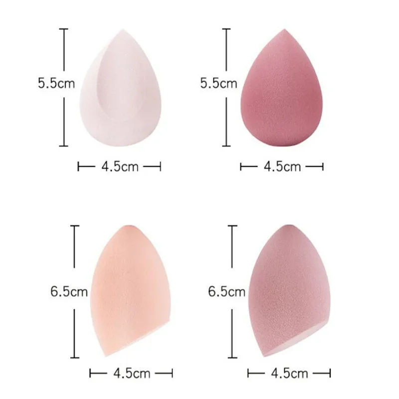 

4pcs Makeup Sponge Powder Puff Dry and Wet Combined Beauty Cosmetic Ball Foundation Powder Puff Bevel Cut Make Up Sponge Tools