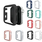 Чехол-бампер из поликарбоната для Apple Watch серии 7, 41 мм, 45 мм, защитный чехол для iWatch 7, 41 мм, 45 мм, чехол-рамка без пленки для экрана