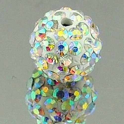 

20Pcs 10mm Czech Rhinestones Pave Clay Round Disco Ball Spacer Beads