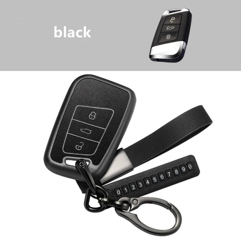 

Новый автомобильный кожаный чехол для ключей из ТПУ чехол для VW Passat B8 CC Magotan для SKoda A7 Octavia превосходный защитный чехол для ключа