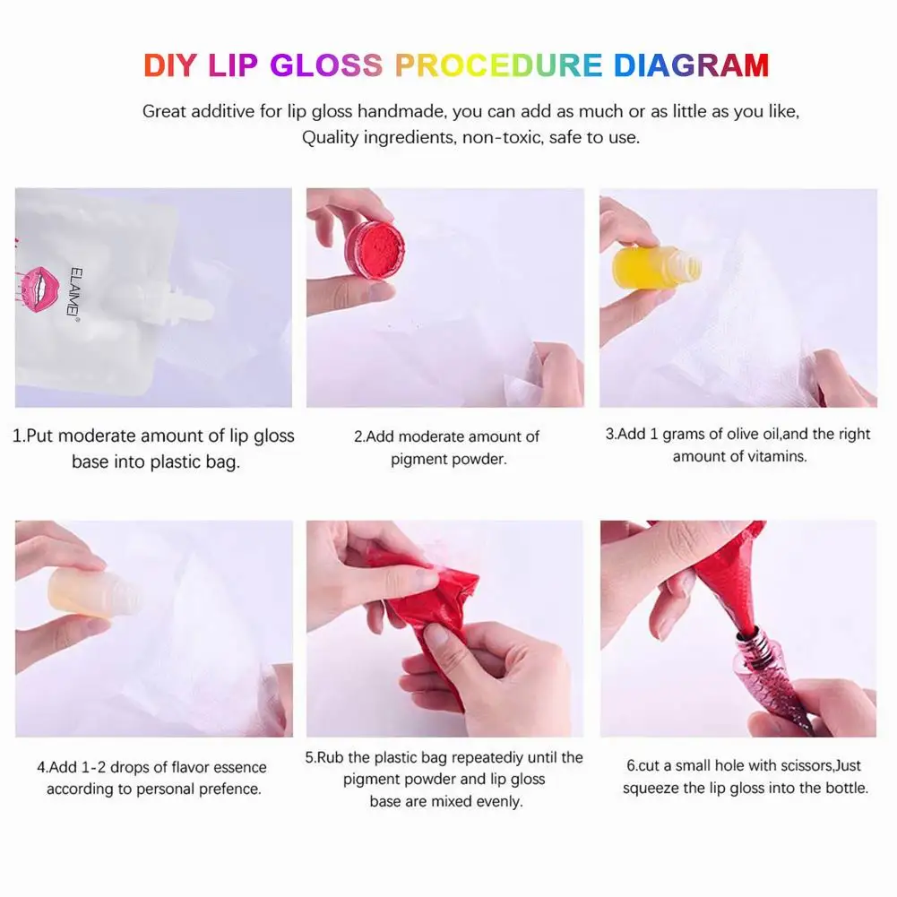 

50/100ml Lip Gloss Base Clear Material Odorless Moisturizing Versagel Lipgloss Base for DIY Moisturizing Non-Sticky nourishing