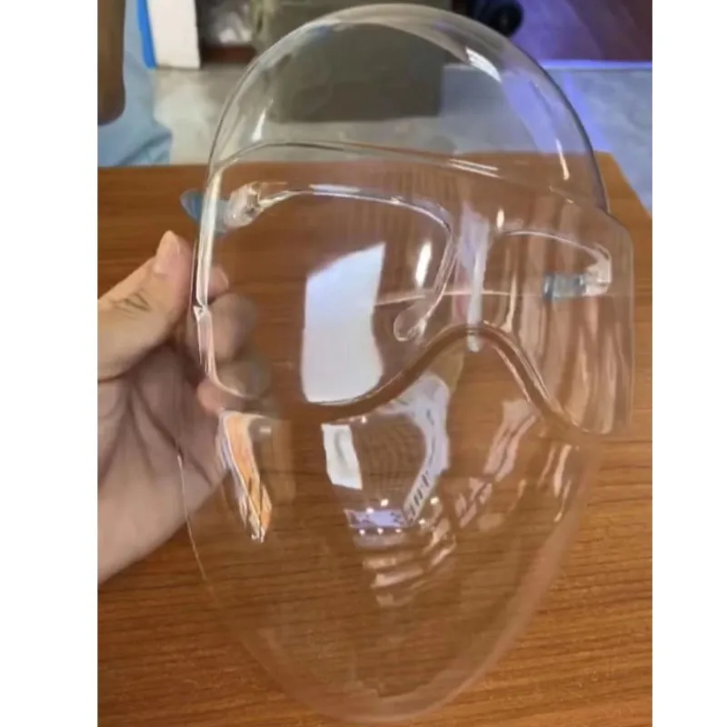Extended PC + PET Transparent Full Face Protective Mask Space Plastic Cycling Shield VUE Dust-Proof | Дом и сад