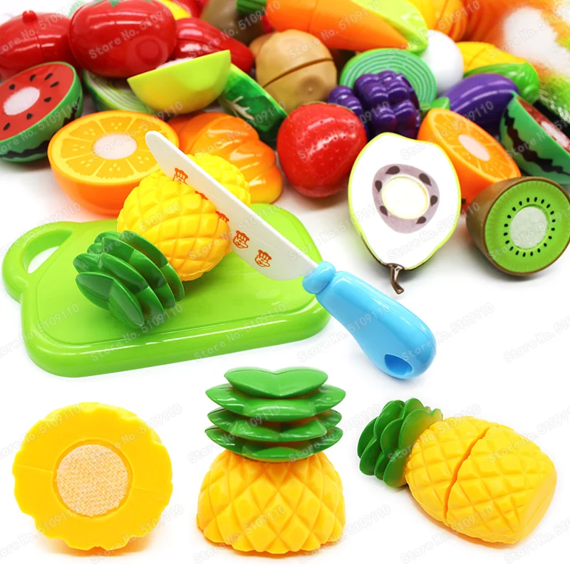 Мини Ананасовый режущий фруктовый овощи притворяться играть дети ребенок