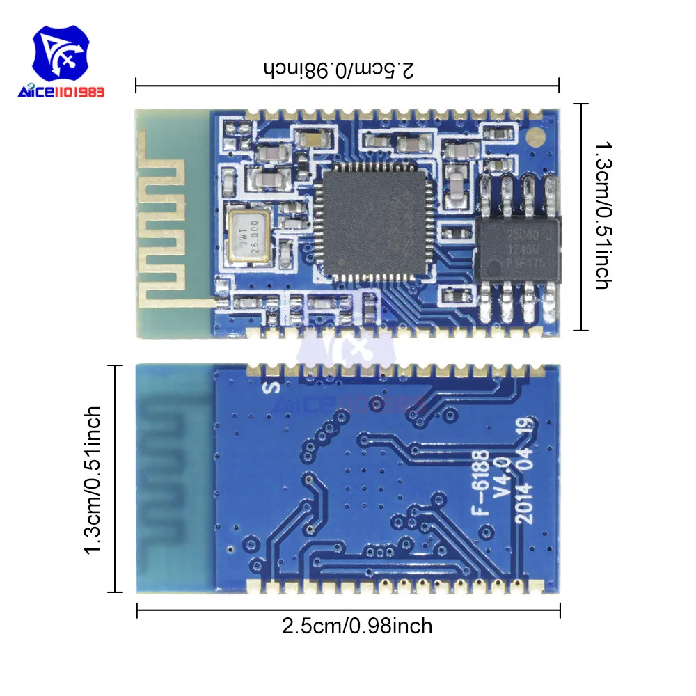 Diymore BK8000L Bluetooth V2.1 Стерео аудио модуль серийная SPP Плата усилителя динамика |