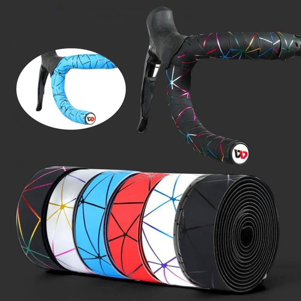 

1 Pair Anti-Scratch Bike Handlebar Tape Shock Reduce Extra Long Portable Soft Bicycle Handlebar EVA Cycling Bar Tape for MTB