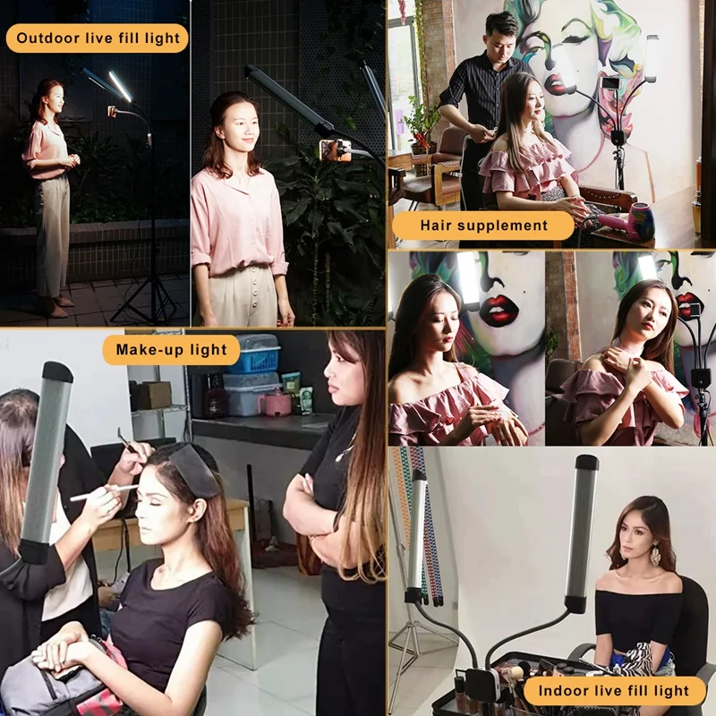 

Professional Double Arms Led Light Photo Lighting Video Fill Light Led Makeup Lamp Studio Live Broadcast Lamp-Eu Plug