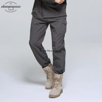 grey pants Военная форма, камуфляжный костюм, ветронепроницаемые теплые армейские куртки для мужчин и женщин, походная охотничья куртка, тактические тренировочные штаны - Цвет: grey pants