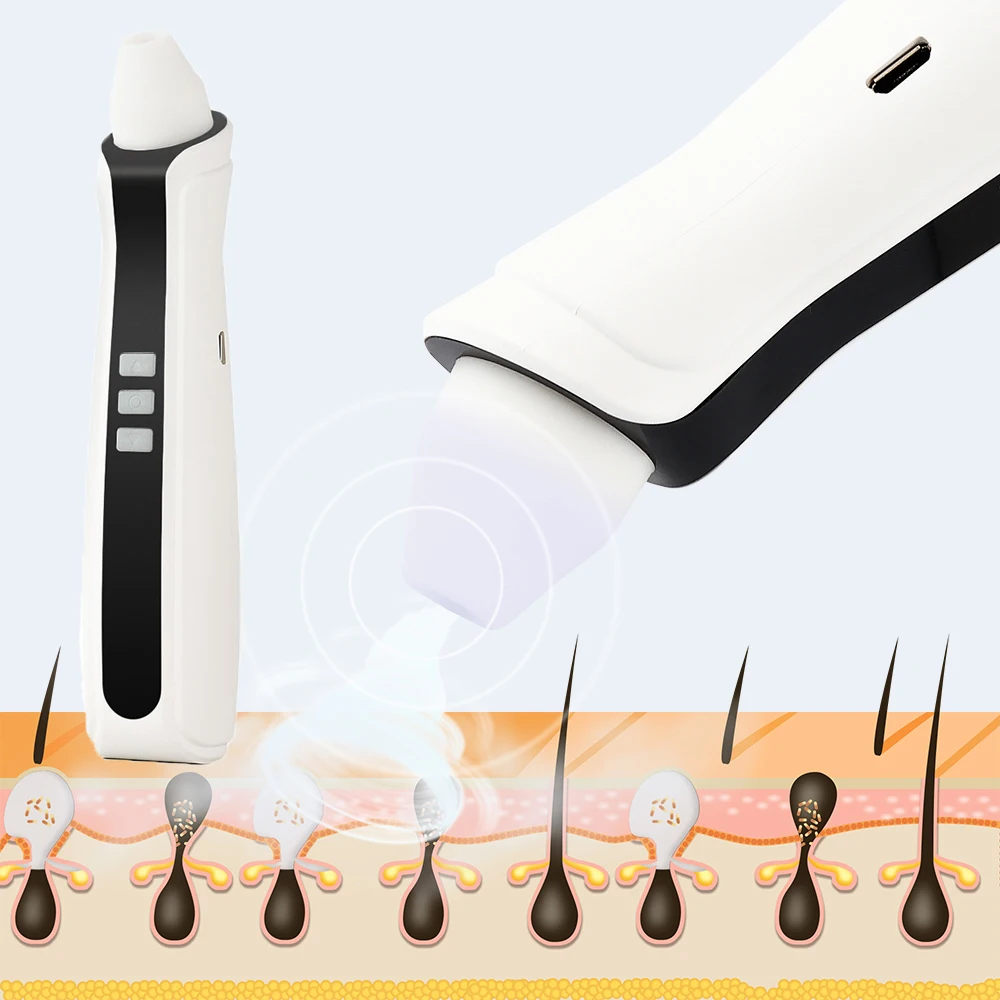 

500X Visual Blackhead Remover Face Deep Pore Cleaner Pimple Acne Removal Magnification 1080P Facial Nose Deep Cleansing
