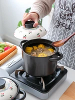 japanese soup pot casserole cuisine stew ceramic gas cooker pot heat resistant utensilios de cocina kitchen utensils de50tg