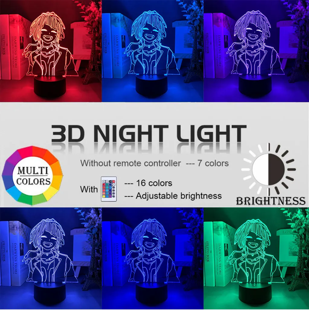 3d лампа с героями из мультфильма Мой герой лампы для спальня украшения подарок на