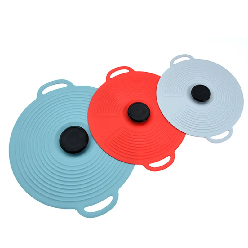 

Silicone Lid Fresh-keeping Cover Dustproof Spill-proof Leak-proof Pot Dishes Bowl Lid Covers STTA889