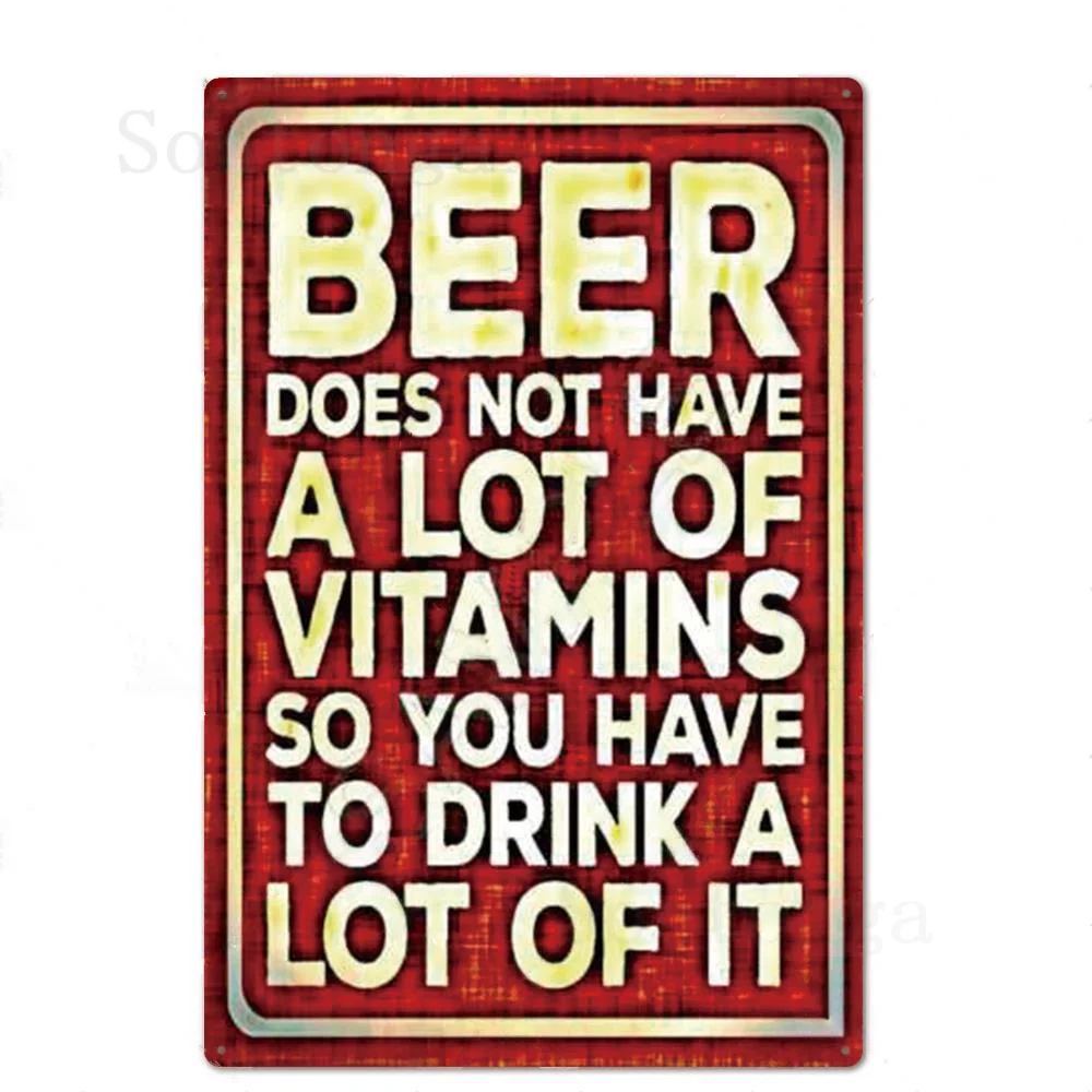 

Tin Painting American Western Style Beer Signboard English Modern Home Decoration Art Poster Decorative Painting Hanging