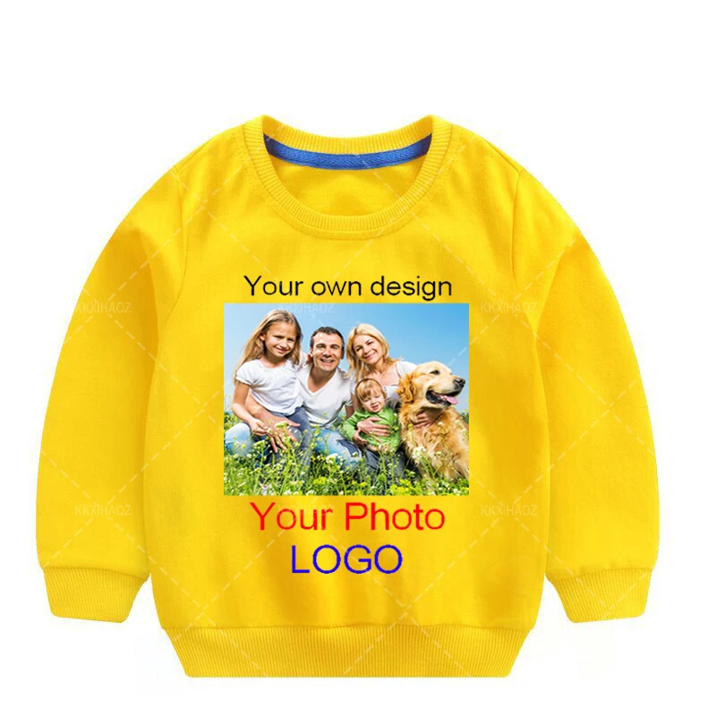 

Kids Hoodies Custom Add Your Text Clothes T shirt Children's Sweatshirts Toddler Baby clothing Boys Girls Sportswear Pullover
