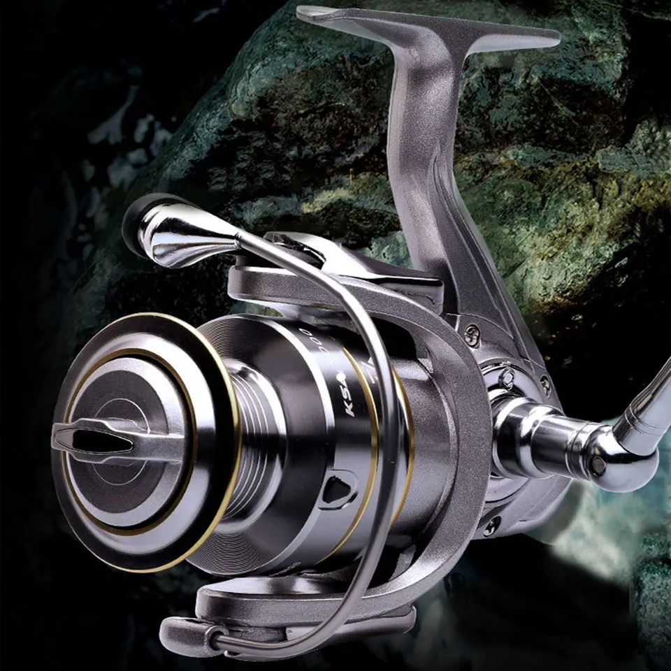 Металлическая катушка для спиннинга + дополнительная 1000-7000 морской рыбалки