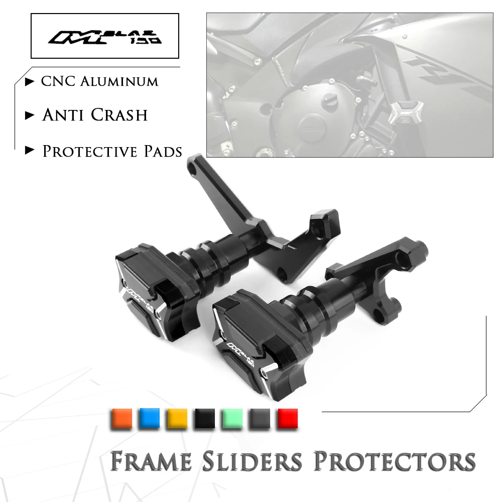 Мотоцикл с ЧПУ ползунки защиты рамы от падения Противоударная защита колодки