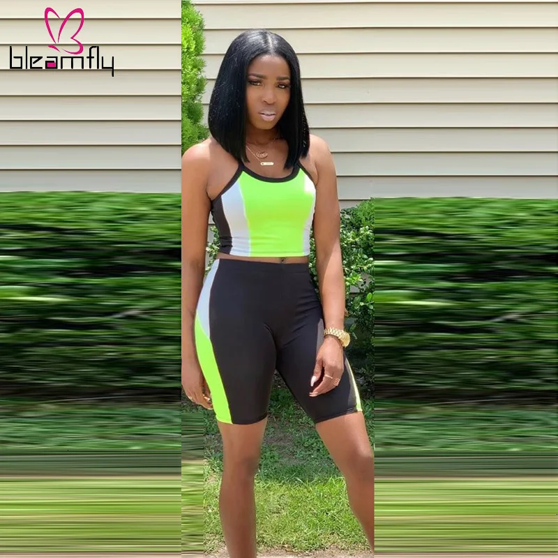 Комплект из двух предметов Праздничная летняя одежда для женщин спортивный