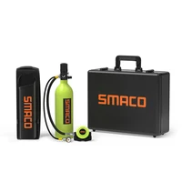 Smaco 1L Scuba Diving Cylinder Mini Oxygen Tank Set Aluminum Hard Case Respirator Air Tank Snorkeling Buceo Diving Equipment