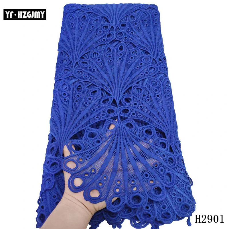 YF HZGJMY Latest African Cord Lace Fabric 2019 White tissu africain guipure Nigerian Water Soluble for Women A2901 | Дом и сад
