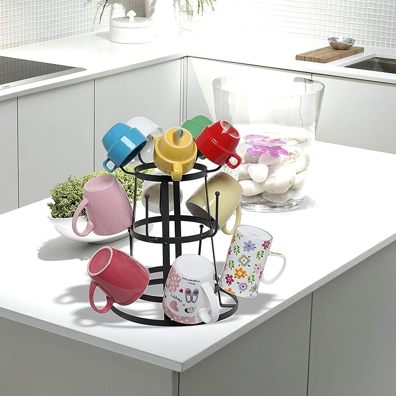 Винтажная деревенская черная железная кружка/чашка/Органайзер для стеклянной