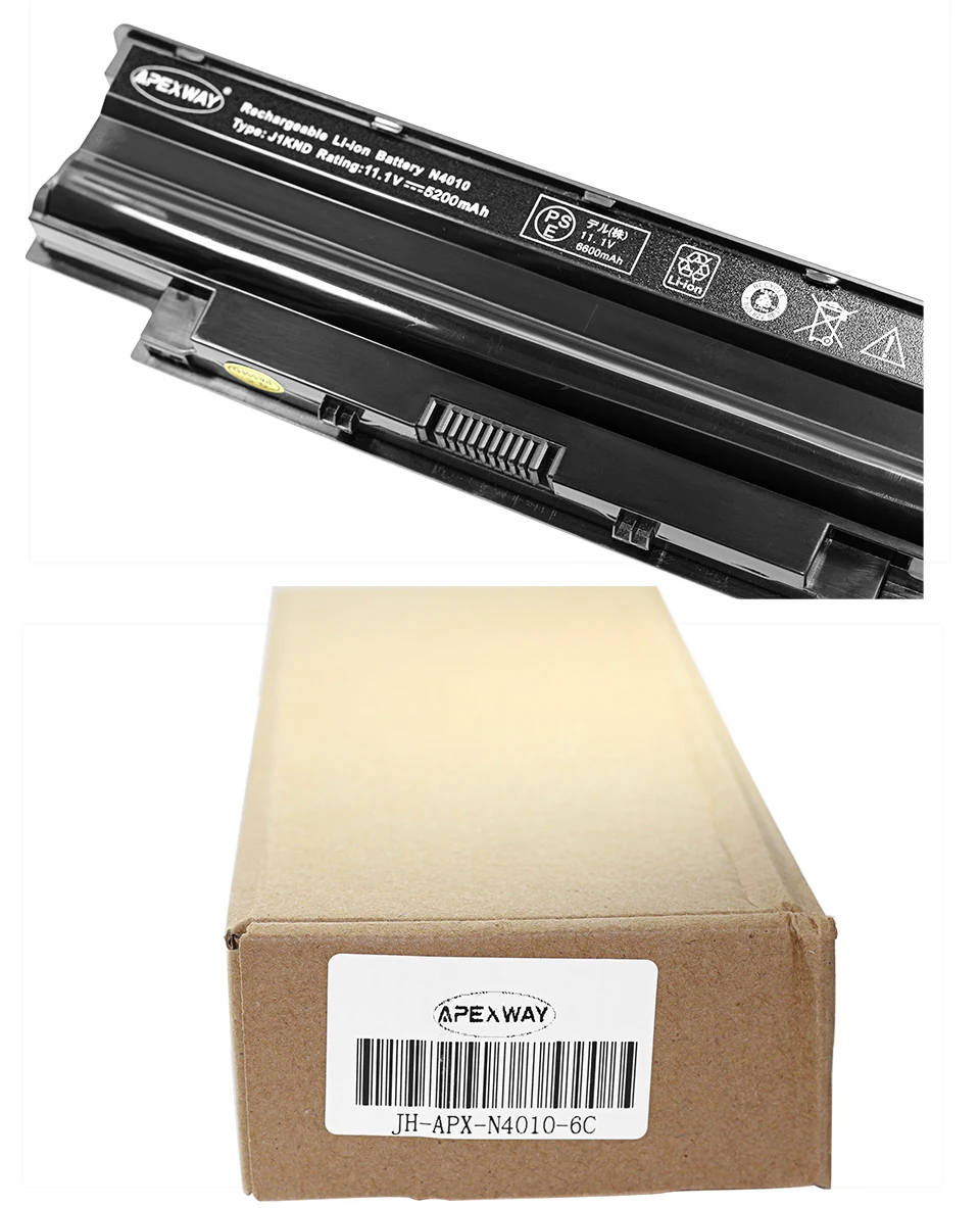 11,1 В 6 ячеек ноутбук Батарея для Dell inspiron N5110 M501R M511R N3010 N3110 N4010 N4010-148 N4010D-158 N4050 N4110 N5010 1450