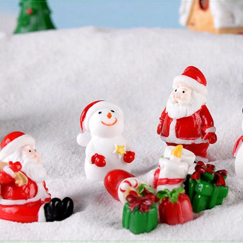 

Дед Мороз, поделки, мини-декор для сада, милые фотостатуэтки, Рождественское украшение, рождественские украшения
