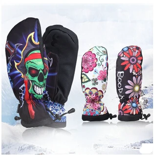 

New professional ski gloves waterproof jacket warm winter cold wind and waterproof outdoor gloves