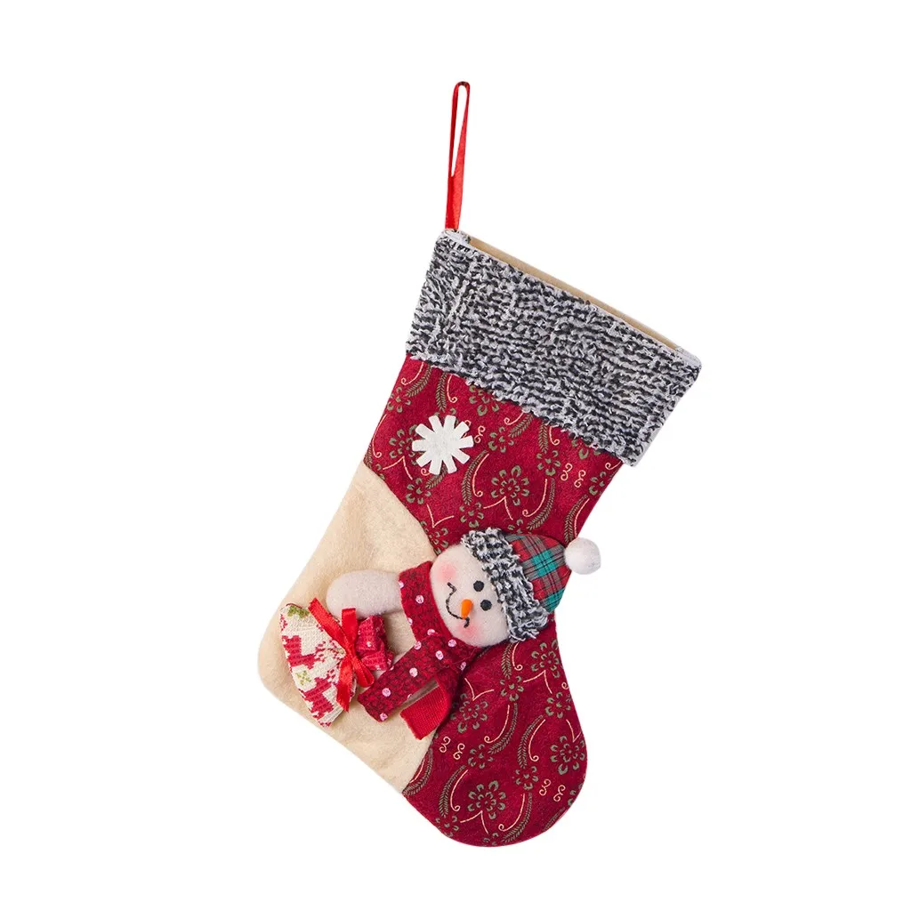 1 шт в виде рождественских чулков висящая Рождественская елка украшения новый