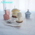 Креативная настольная форма в форме 3d-лампы для свечей, силиконовая форма-карусель, корейский дизайн, Формочки в форме флакона для духов для изготовления свечей