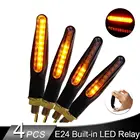 4 шт. Универсальный светодиодный указатель поворота для мотоцикла 12 В IP68 водонепроницаемый световой поток мигающий индикатор задние фонари s Аксессуары