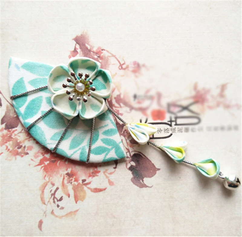 1 шт. заколка для волос в японском стиле с цветочным узором кимоно ханьфу Косплей