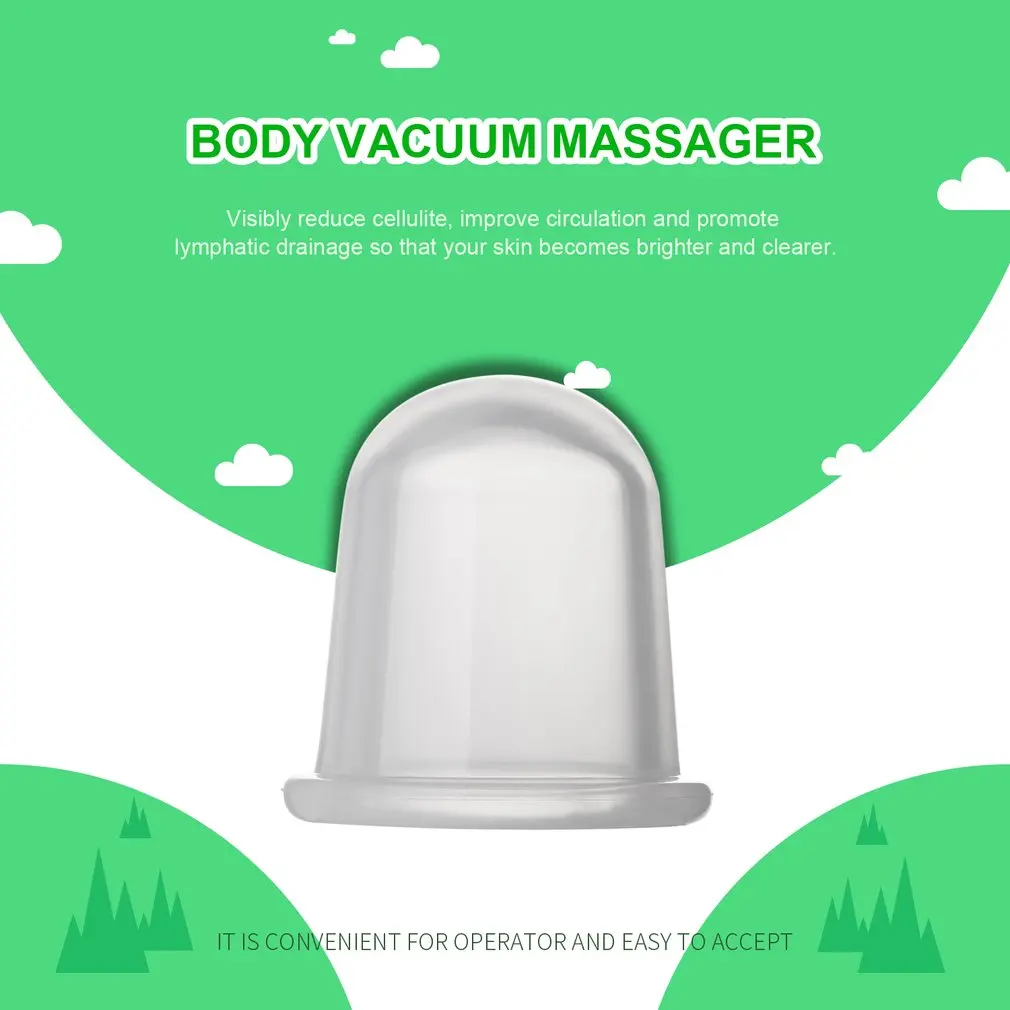 Прочный вакуумный массажер для всего тела силиконовая чашка антицеллюлитный