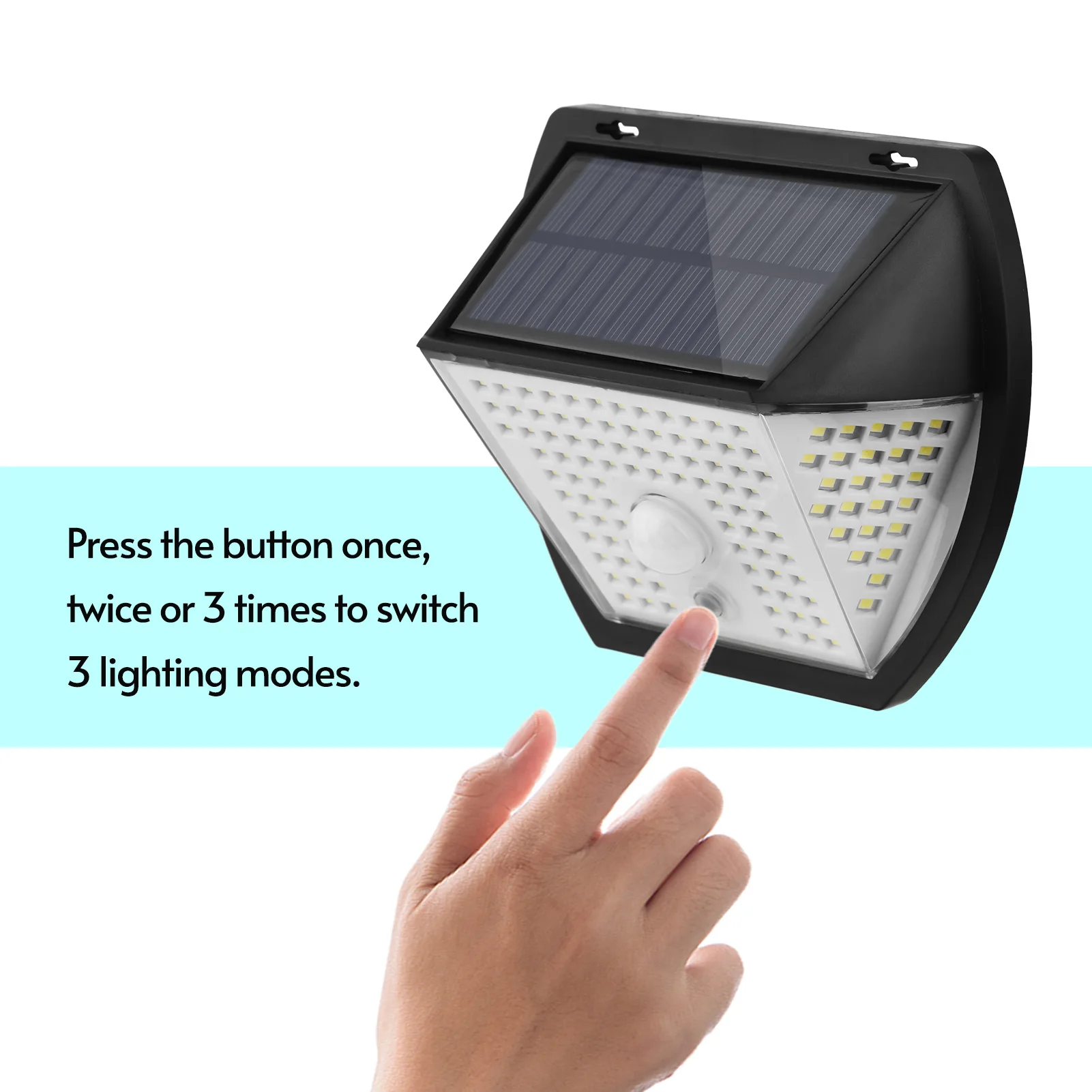 

138LED Solar Motion Sensor Light Outdoor Solar Wall Light 3 Lighting Modes IP65 Waterproof Solar Powered Lights for Garden Yard