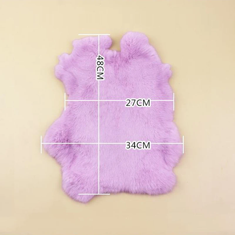 Натуральный мех кролика DIY швейная ткань пушистый кожа украшение дома Одежда