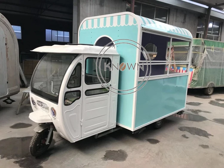 Топ KN KP Электрический 3 х колесный Еда тележка для хот догов уличной торговли