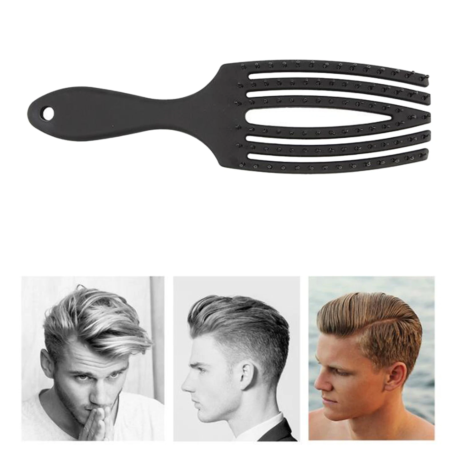 Vented Hair Brush Comb for Men And Women Kids Gentle Detangle No More