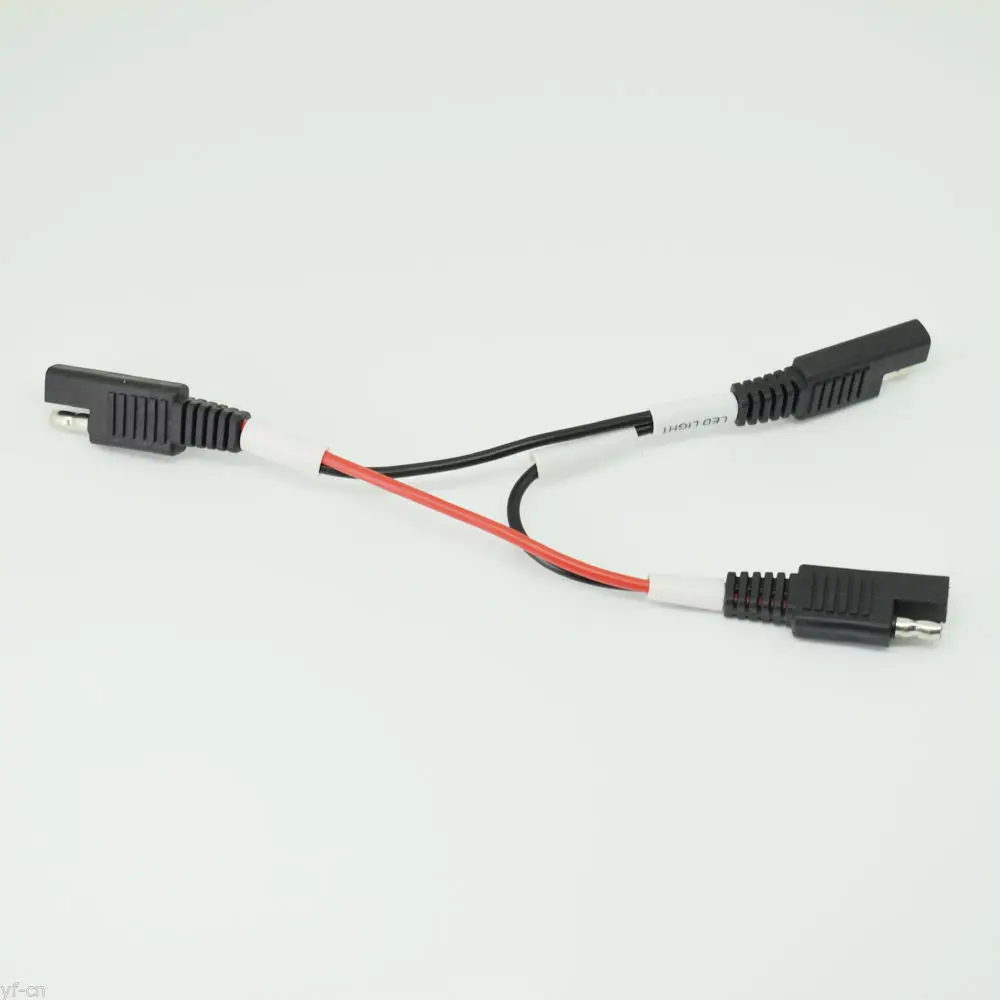 1pc 18AWG Battery SAE Splitter 1 to 2 SAE Male to Female DC Power Splitter Cable