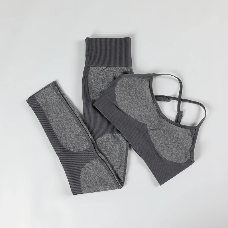 Комплект из 2 предметов одежда для тренировок женщин спортивный комплект с