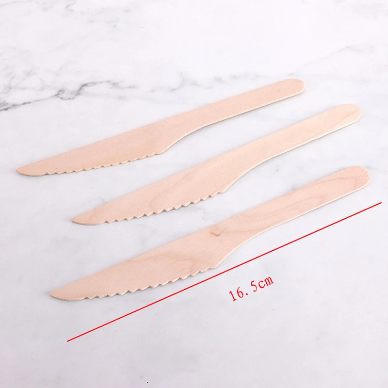 10pcs Bamboo And Wood Tableware Biodegradable Wooden Knife Fork Spoon Outdoor Travel Portable Tableware Set Kitchen Appliance