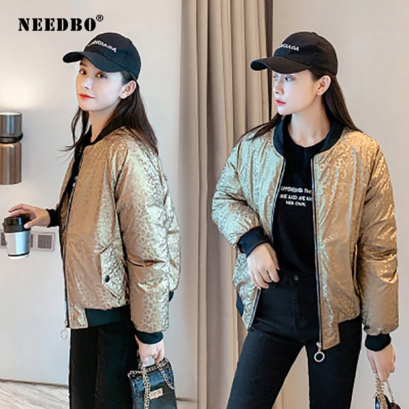NEEDBO Winter Jacket Women 2020 Parka Mujer Casaco Cotton Padded Short Puffer Jacket Women Winter Coat Warm Casual Casaco Parka