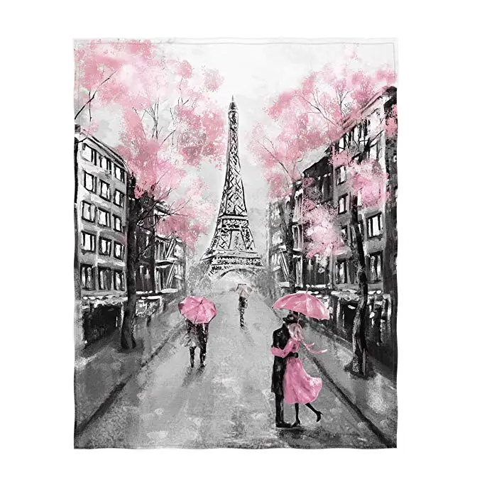 Дропшиппинг Эйфелева башня Любовь Романтический бросок Бланк стиль рисованной