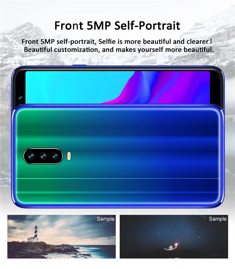 A8 Мобильный телефон android Quad Core 5 &quotсмартфоны 4G RAM 64G ROM 13MP Celulares WCDMA Face ID