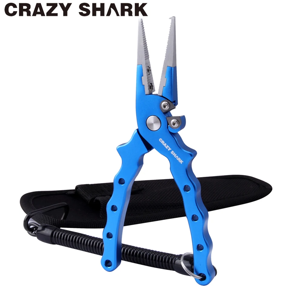 CrazyShark алюминиевые рыболовные плоскогубцы разделенные кольца резаки для
