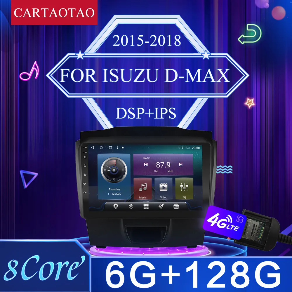 Автомагнитола 2 din Android 10 для Isuzu D MAX DMAX 2015 2018 Chevrolet S10 навигация gps радио стерео видео