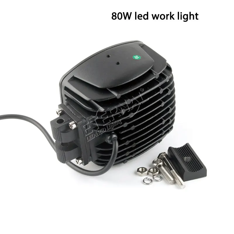 Бесплатная доставка 1 шт. 80 Вт светодиодный рабочий светильник 24 В супер Точечный